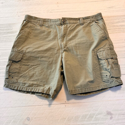 #ad Red Head Olive Green Elastic Waist Cargo Outdoors Shorts in Men#x27;s Size 44 $15.99