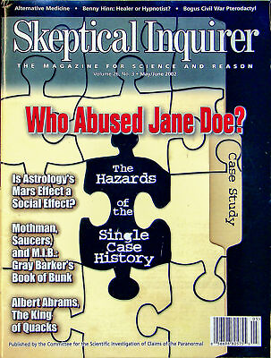 #ad Skeptical Inquirer Magazine 2002 Vol 26 No. 2 Hazards of Single Case History Y $7.69
