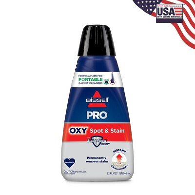 #ad Bissell Professional Spot and Stain Oxy Portable Machine Formula 32 Fl Oz ... $17.38