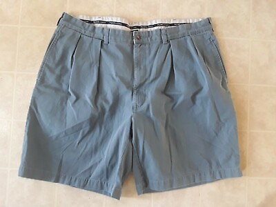 #ad VTG Polo Ralph Lauren Teal Pleated Front Chino Shorts Mens Size 40 100% Cotton $17.99