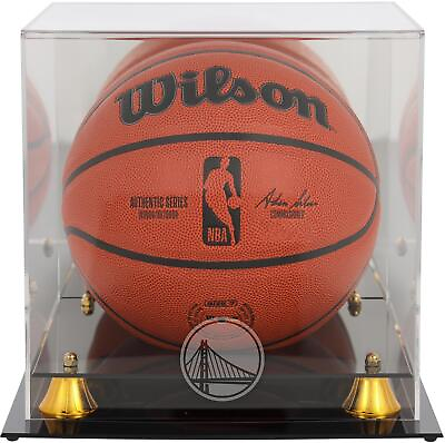#ad Warriors Golden Classic Team Logo Basketball Display Case Fanatics $82.49