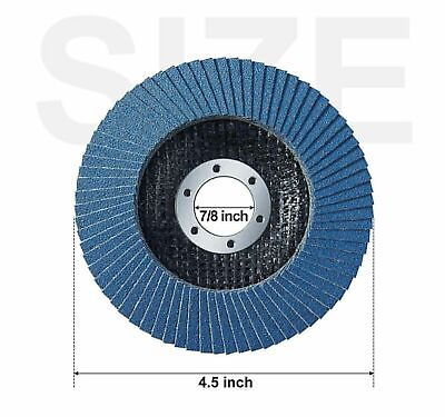 #ad 30 Pack 4 1 2 Inch Flap Disc Angle Grinder 4.5in Sanding Disc 40 60 80 120 Grit $43.99