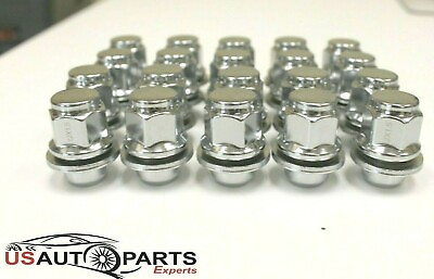 #ad Qty 20 Chrome 12x1.5 Wheel Lug Nuts Mag Seat Washer for Lexus Scion Toyota Camry $19.99