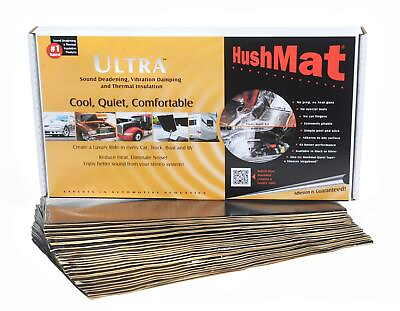 #ad HushMat 10500 Sound Damping Bulk Kit with 30 Black sheets 58 square feet $236.07