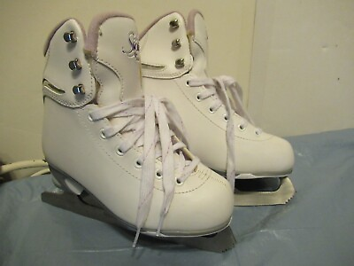 #ad D2 Soft Skate by Jackson Figure Ice Skates Size 2 Girls White $54.99