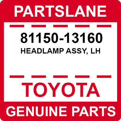 #ad 81150 13160 Toyota OEM Genuine HEADLAMP ASSY LH $233.83