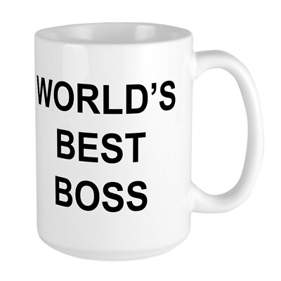 #ad CafePress World#x27;s Best Boss Large Mug 311979548 $20.99
