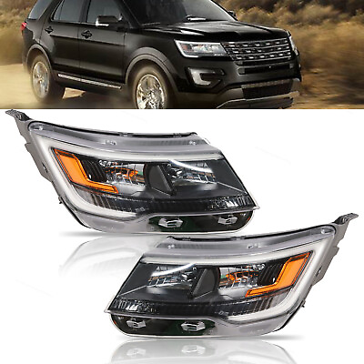 #ad LED Replacement Head Light Lamp Assembly Pair Set For 2016 2018 Explorer Sport $519.99