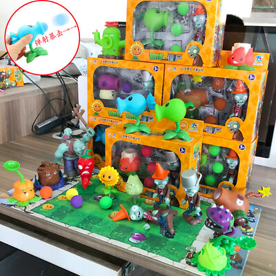 #ad Plants VS Zombies Figure SetS Zombie Plants Guns Children#x27;s Toys Gift Game $35.38