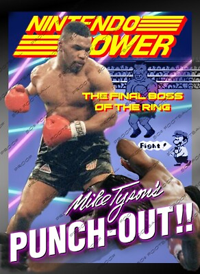 #ad Mike Tyson Iron Mike Punch Out NES Power ACEO Card 4 of 4 card series $7.99