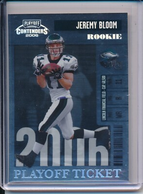 #ad 2006 Contenders Playoff Ticket #159 JEREMY BLOOM Rookie RC 18 25 $3.99
