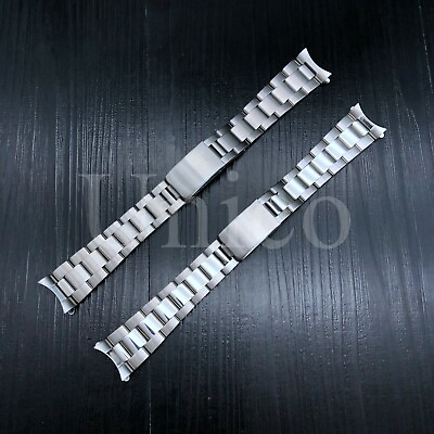 #ad 19 MM OYSTER WATCH BAND SOLID STAINLESS STEEL BRACELET FITS FOR ROLEX DATE US $24.99