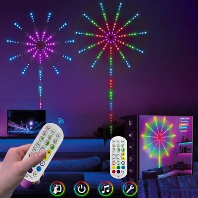#ad #ad LED Firework Strip Light Dream Color RGB Smart Music Sync APPamp;Remote Control USA $75.99