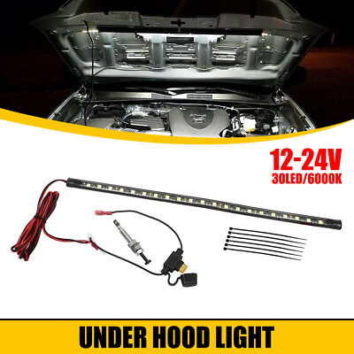 #ad Under Hood LED Kit Light Automatic on off fits Universal Any Vehicle 6000K $11.99
