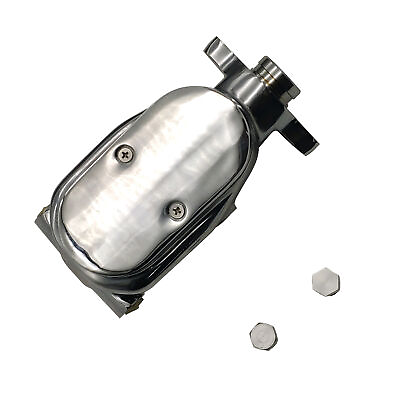 #ad 1quot; Bore Chrome Brake Master Cylinder For GM Street Top Rod disc GH3510 2CFT $73.89