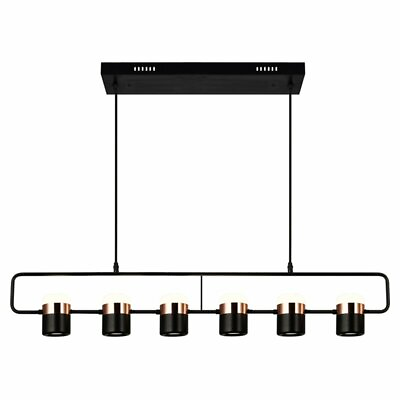 CWI Lighting Moxie 45quot; Contemporary Metal LED Pool Table Light in Black $388.69