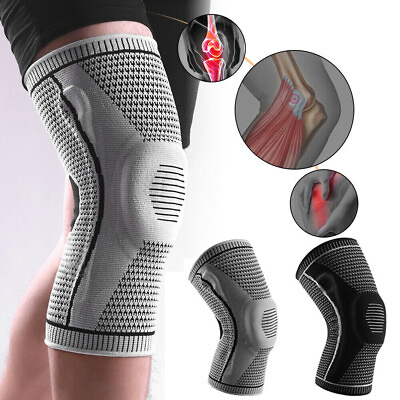 #ad Knee Sleeve Compression Brace Support For Sport Joint Pain Arthritis Relief NEW $7.99
