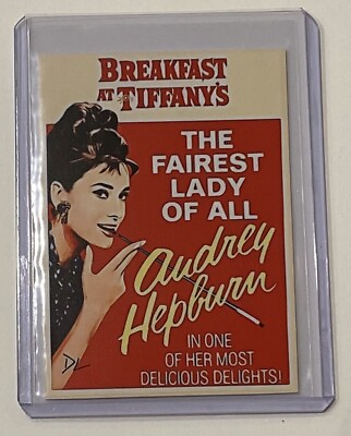 #ad Breakfast At Tiffany’s Limited Edition Artist Signed Audrey Hepburn Card 1 10 $19.95