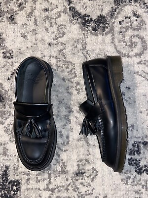 #ad Doc Martens Adrian Black Leather Tassle Loafers Men’s US Size 8 Women’s 9 $129.99