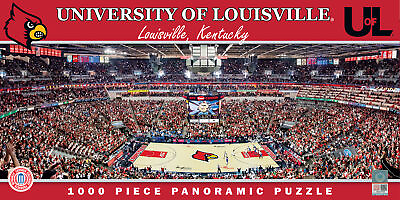 #ad MasterPieces Louisville Cardinals NCAA 1000 Piece Panoramic Jigsaw Puzzle $19.99