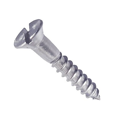 #ad #12 Flat Head Wood Screws Stainless Steel Slotted Drive All Sizes in Listing $16.67