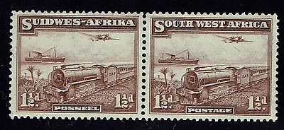 #ad South West Africa SG# 97 Pair Mint Hinged Minor Top Separation Lot 010216 $12.99