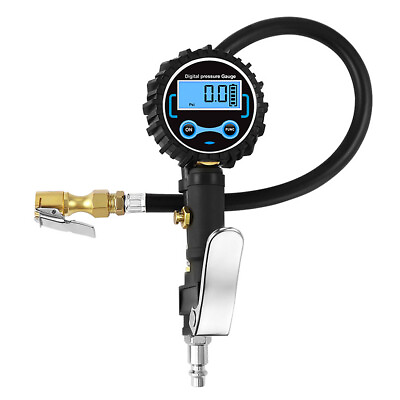 #ad ✈ Hot Handheld Auto Tire Inflator Gauge TPMS Tyre Air Meter amp; Nozzle $35.42