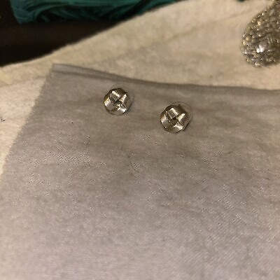 #ad love knot earrings sterling silver $3.00