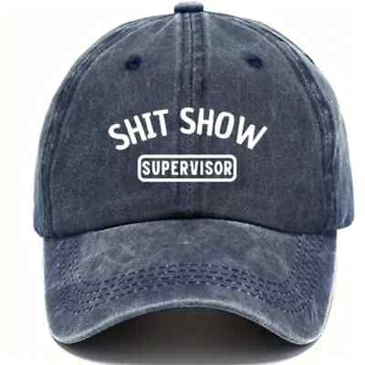 #ad 100% ALL NEW FUNNY VINTAGE NAVY SH T SHOW SUPERVISOR BASEBALL Hat Gift $10.02