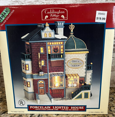 #ad Lemax RETIRED Locksmith Palace Of Porcelain Goods Lighted House Christmas 1999 $59.00