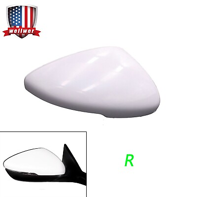 #ad Unpainted Right White Mirror Cover Cap Fit for 18 20 Honda Accord 76201 TVA A31 $14.89