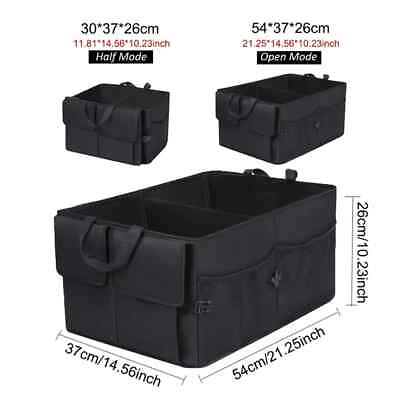 #ad Car SUV Truck Foldable Storage Box Trunk Cargo Organizer Multi Purpose Bag Bin $15.95