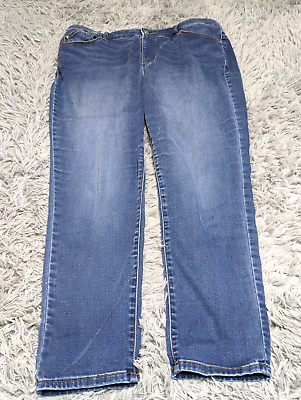 #ad Chicos The Platinum Jegging Jeans Womens Size Chicos 1 Petite US 8P Blue Skinny $17.81
