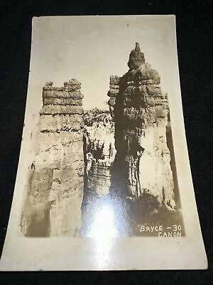 #ad Bryce Canyon National Park Utah Postcard Rock Formation RPPC Vintage Unposted $1.00