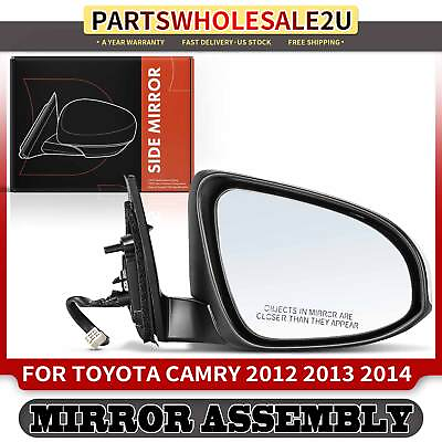 #ad Right White Passenger RH Manual Folding Mirror for Toyota Camry 2012 2013 2014 $38.99