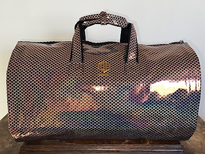 #ad Modoker Carry Travel Duffel Garment Bag iridescent Red $35.00