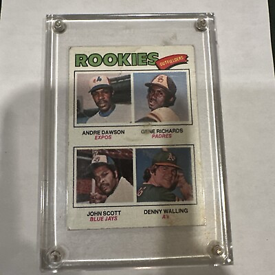 #ad 1977 Topps Rookie Outfielders #473 Andre Dawson Denny Walling Gene Richards $9.99