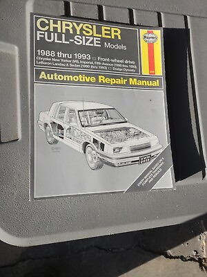 #ad Haynes Automotive Repair Manual Chrysler Full Size Models 1988 thru 1993 #2058 $18.99