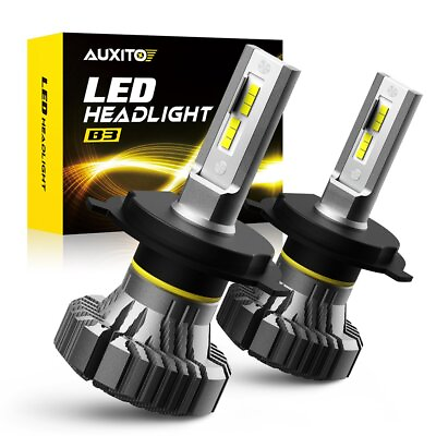 #ad AUXITO High Low Beam H4 9003 LED Headlight Bulbs 100w Kit 6500K Super Bright EXA $36.09