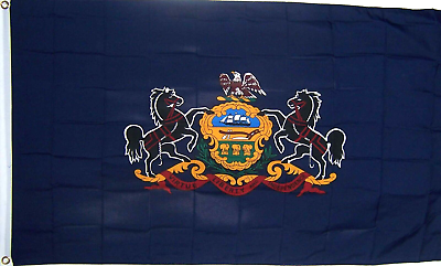 #ad PENNSYLVANIA BIG 2x3ft STATE INDOOR OUTDOOR NEW FLAG better quality USA SELLER $10.33