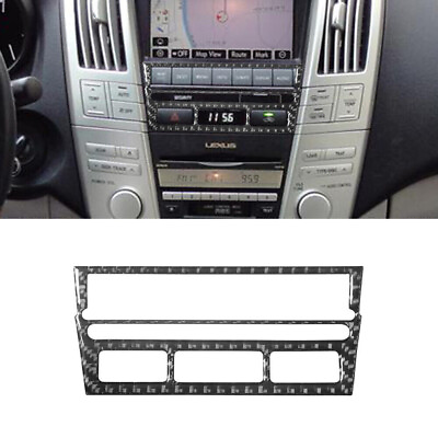 #ad For Lexus RX330 RX350 Carbon Fiber Interior Navigation Control Cover Trim $9.34