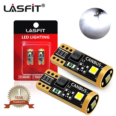 LASFIT T10 194 168 2825 LED License Plate Lights Bulb White Red Amber Blue W5W $7.89