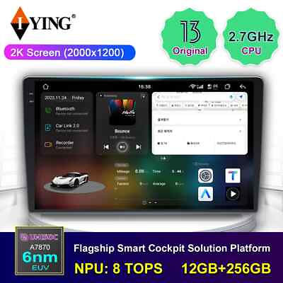 #ad Android 13 2K Screen Car Radio A7870 Player Wireless CarPlay 12256G 9 10 inch $387.95