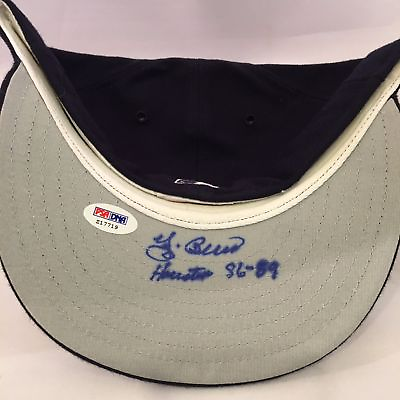 #ad Yogi Berra Signed Inscribed Authentic Houston Astros Baseball Cap Hat Psa Dna $125.00