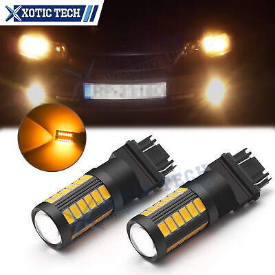 #ad 2X Amber 3156 3056 33 SMD LED Bulbs For Mercedes Benz Turn Signal Parking Lights $13.89