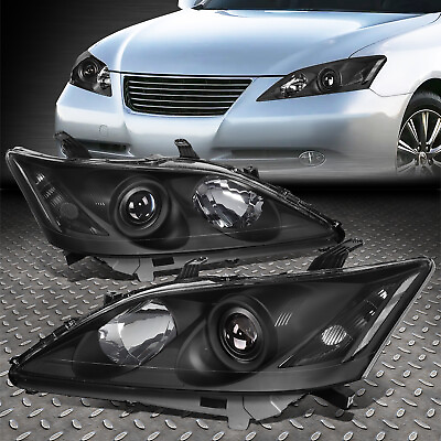 #ad FOR 07 09 LEXUS ES350 OE STYLE BLACK HOUSING CLEAR CORNER PROJECTOR HEADLIGHTS $196.54