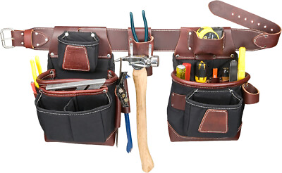 #ad Occidental Leather 8580 FatLip Tool Carpenter Fastener Bag Set Choose Size $349.90