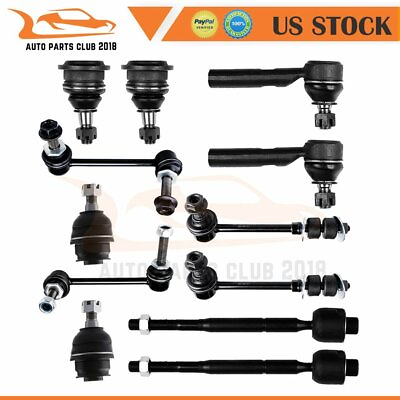 #ad Suspension 12Pcs Kit For 2003 2009 TOYOTA 4RUNNER Front Ball Joint Tie Rod $65.05
