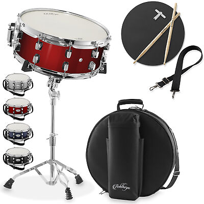 #ad Snare Drum Set w Remo Head Beginner Student Band Drum Kit w Padded Bag Stand $92.99