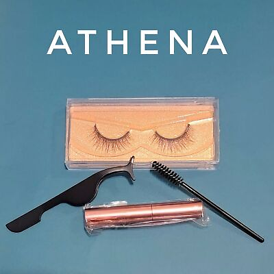 #ad 1 magnetic sticky lashes in natural looking set Athena eyelashes $18.00